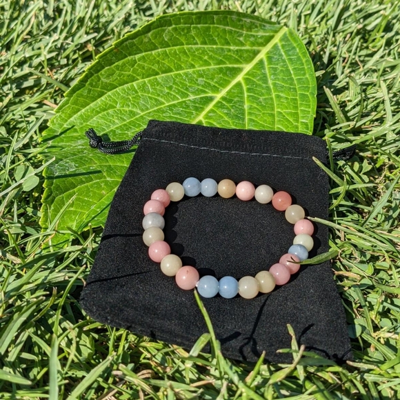 Morganite gemstone bracelet - Picture 3 of 3